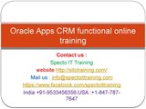 Oracle Apps crm online training | Best IT Training Institute