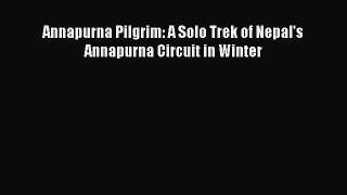 Download Annapurna Pilgrim: A Solo Trek of Nepal's Annapurna Circuit in Winter Ebook Free