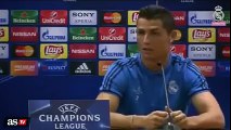 Cristiano Ronaldo abandona a conferência de imprensa onde projetou o jogo com a AS Roma