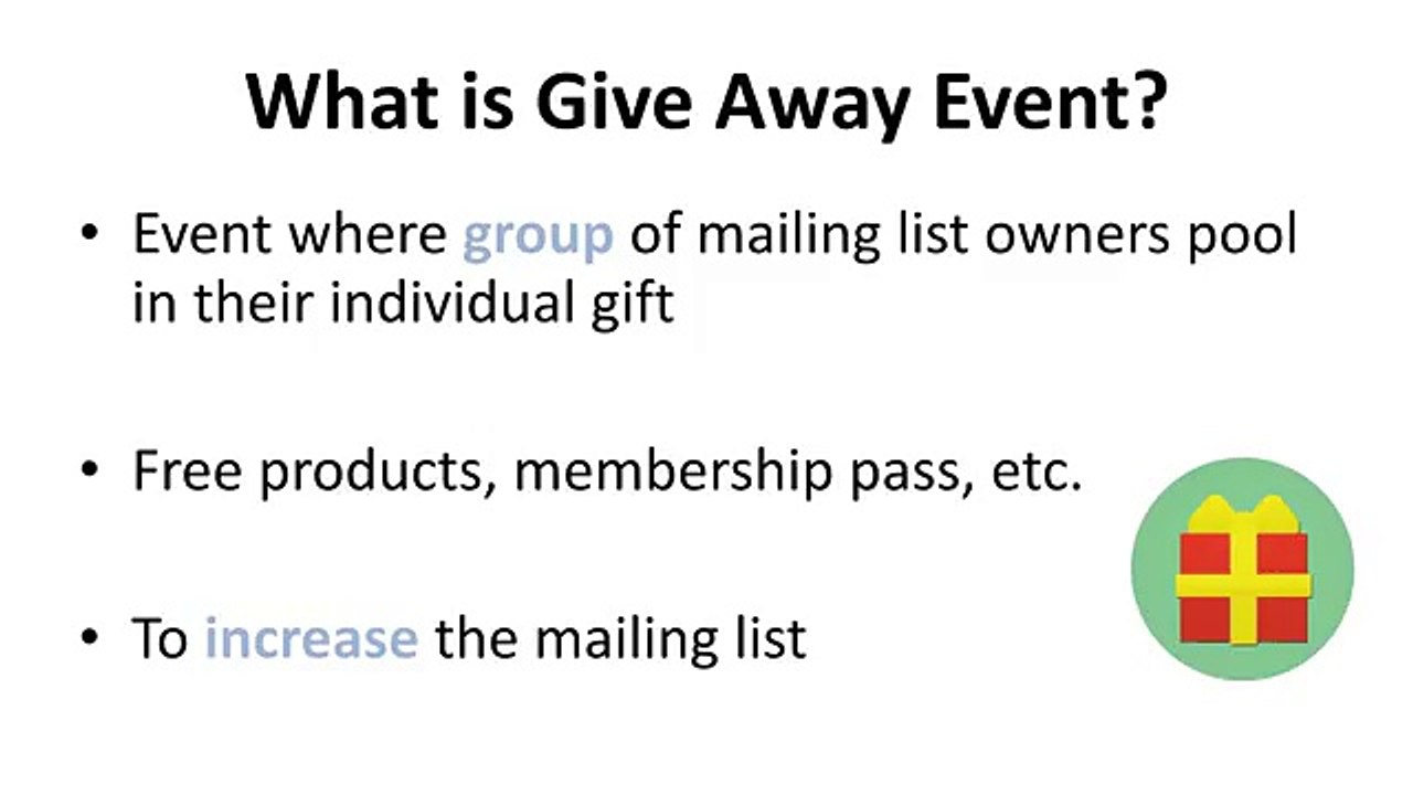 Lead Generation Mastery 11:  Joining Give Away Events