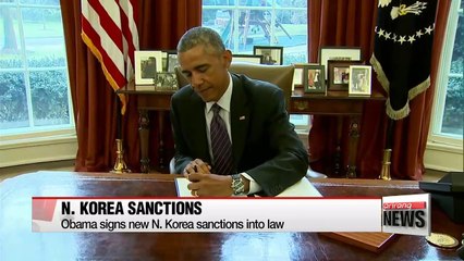 Obama signs new North Korea sanctions into law
