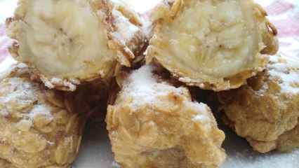 Fried bananas