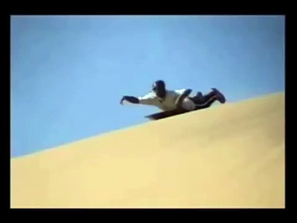 Dank ass sandboarding son