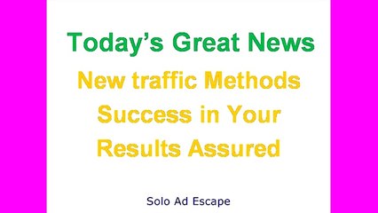 A Tryst With Solo Ad Escape Reveals A System With Amazing Earning Potentials