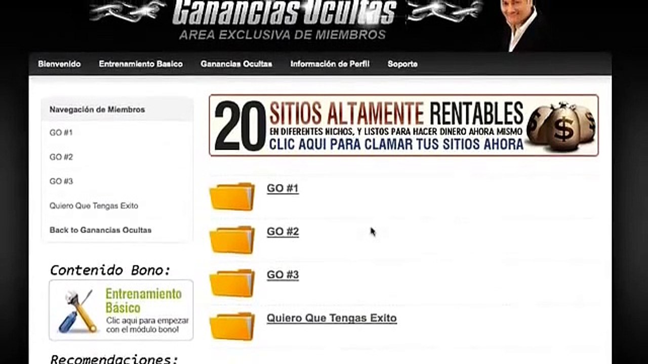 Ganancias Ocultas -Mira su contenido sobre como obtener dinero con internet