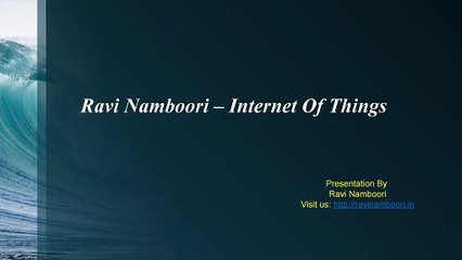 Internet-of-Things by Ravi Namboori Equinix