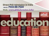 7533-00-7534 @ Phd Courses in India - Phd colleges in India