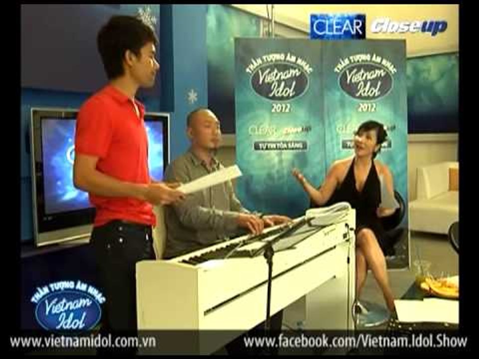 Vietnam Idol 2012 - Mỹ Linh hướng dẫn Yasuy chuẩn bị cho đêm chung kết
