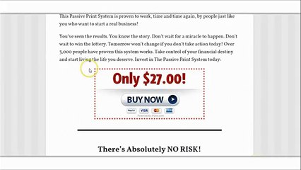 The Passive Print System Reviewed