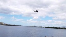 Helicopter Crash Pearl Harbor SLOW MOTION Original 18 Feb 2016