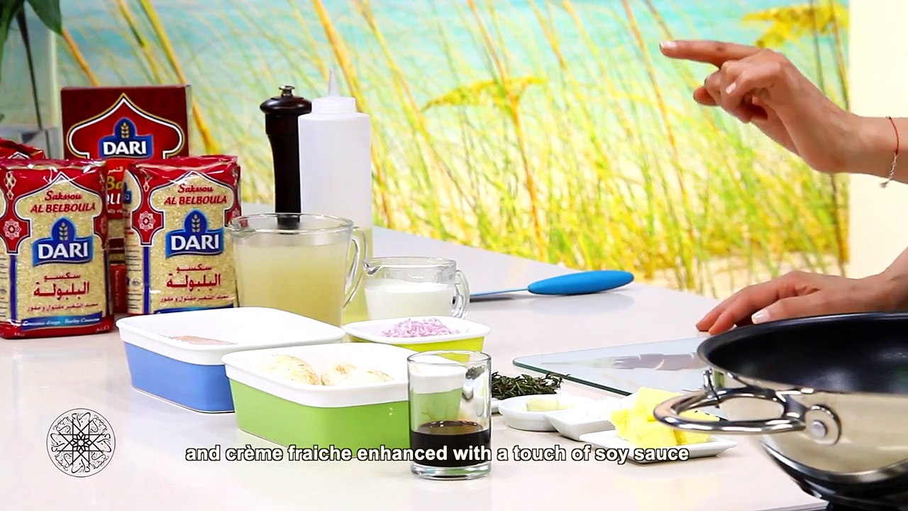 Couscous au poulet et champignons Couscous with mushrooms and chicken