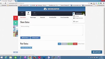 5.Tutorial Sociocaster : Menambahkan Facebook Page & Group ke Sociocaster