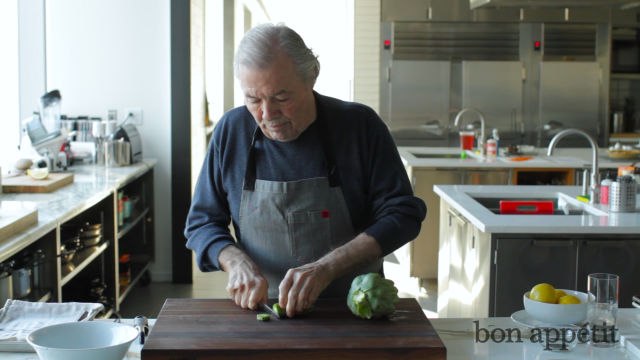 Jacques Pépin Preps an Artichoke