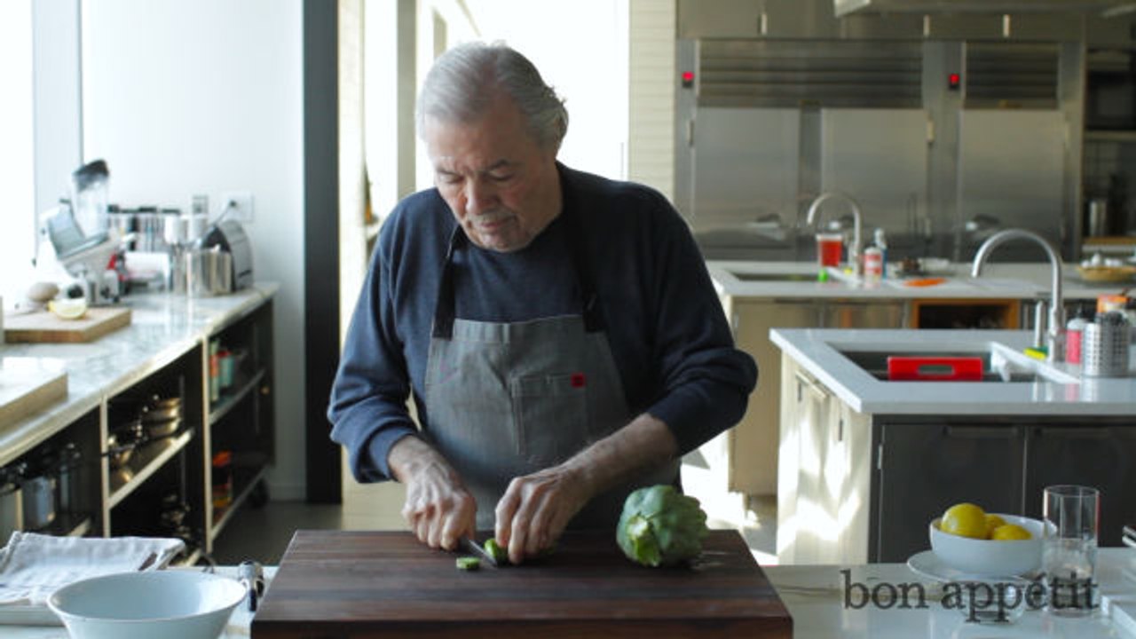Jacques Pépin Preps an Artichoke