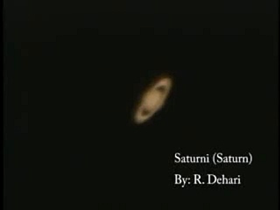 Saturn through my telescope,with Astrovid C-8 SC Telescope