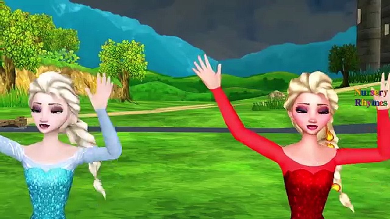 Frozen Fire Elsa Rain Rain Go Away ABC Phonic Rhymes - Ringa Ringa Roses Nursery Rhymes for Children