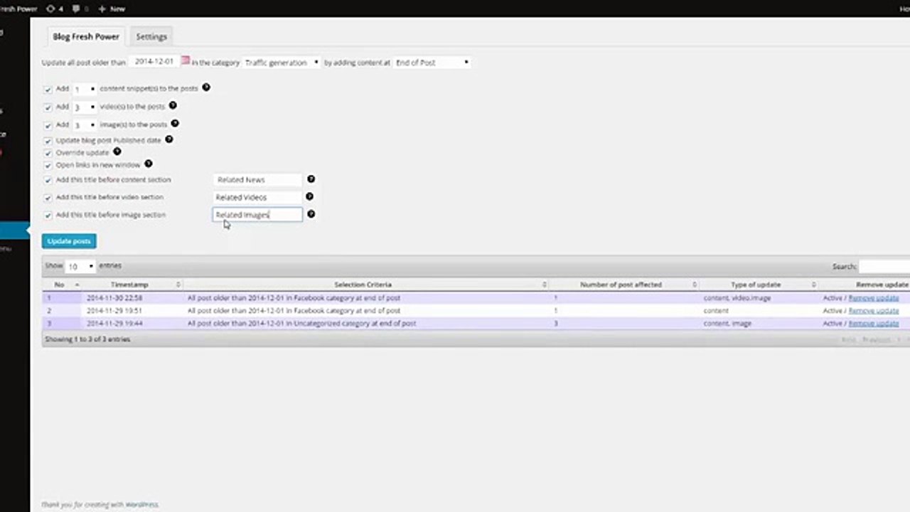 Blog Fresh Power 2.0 Demo - Blog Fresh Power 2.0 Review Video