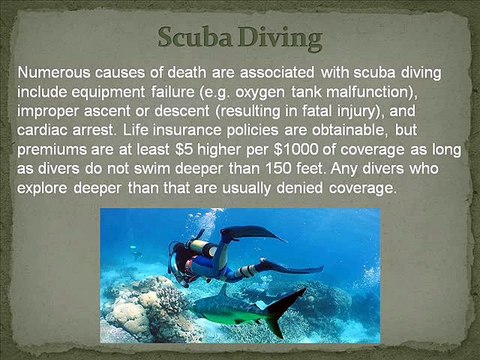 Sports That Hurt the Chances of Getting Life Insurance