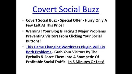 Covert Social Buzz