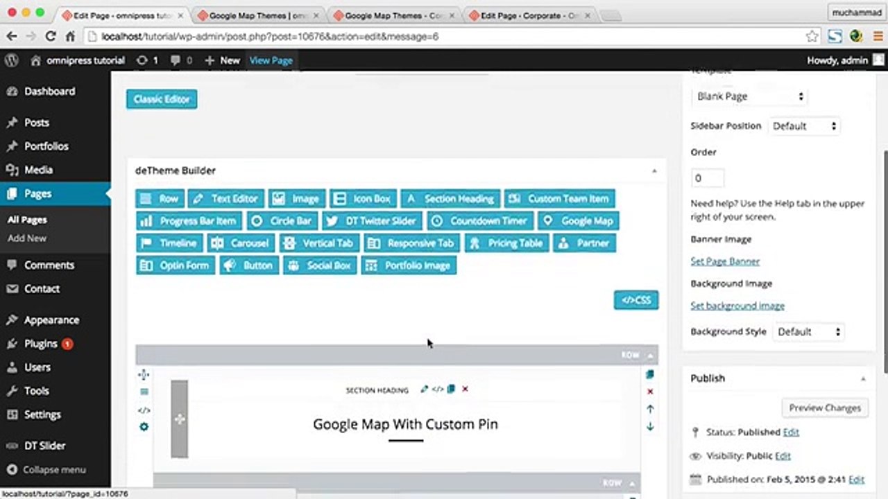 DT builder Google Map - Omnitheme
