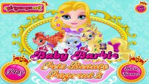 Baby Barbie Disney Princess Palace Pets Rapunzels Blondie Beauty Pageant Care Game