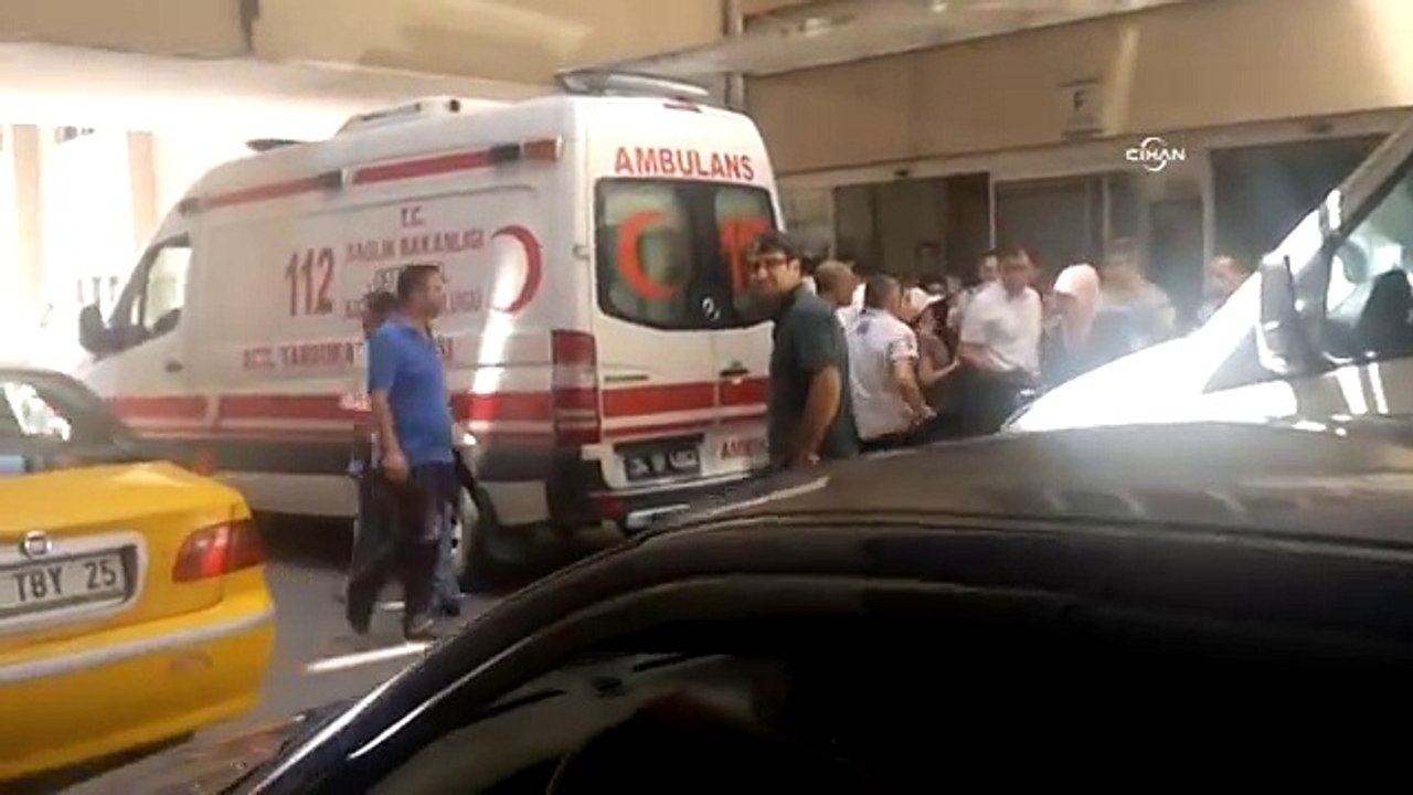 Acil servisteki kavga kamerada