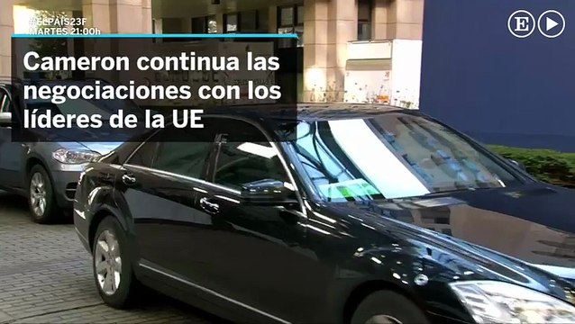 Cameron continúa las negociaciones en Bruselas