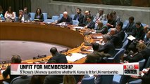 S. Korea raises question about N. Korea's UN membership