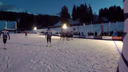 Un météore survole un match de rugby à Val Thorens