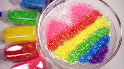 How To Make Colors Sand Clay Slime DIY Color Powder Slime Pretend Play