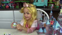 LIMITED EDITION DIAMOND 60th Big Sleeping Beauty Castle Toy Frozen Surprise Eggs Kids Toys