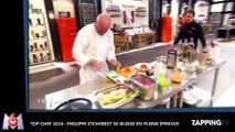 Top Chef 2016 : Philippe Etchebest se blesse en pleine épreuve (Vidéo)