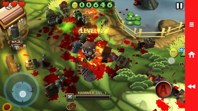 Android Sony Xperia Z2 Gameplay Blocky RoadsMinigore Zombies 2