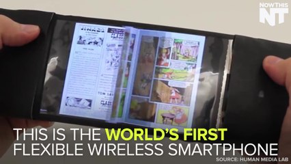 World's First Flexible Wireless Smartphone