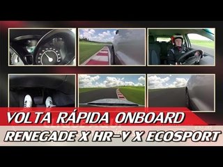 JEEP RENEGADE X HR-V X FORD ECOSPORT - VOLTA RÁPIDA ONBOARD COM RUBENS BARRICHELLO #59 | ACELERADOS