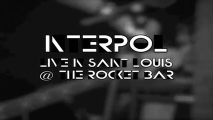 Interpol - Roland (live in Saint Louis - The Rocket Bar 2002) HD