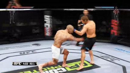 EA Sports UFC Online - The Secret KO Combo - Beating Up Urijah Faber