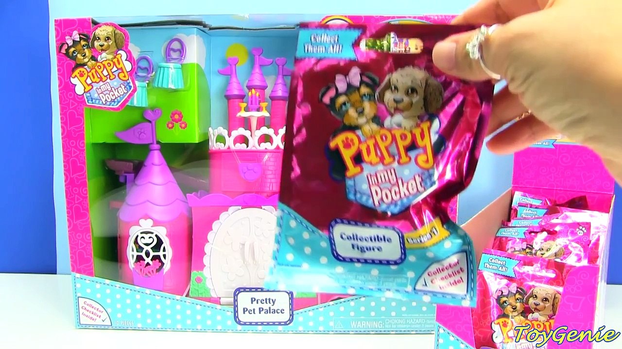 Puppy In My Pocket Pretty Pet Palace Playset and Blind Bags