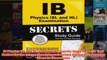 Download PDF  IB Physics SL and HL Examination Secrets Study Guide IB Test Review for the FULL FREE