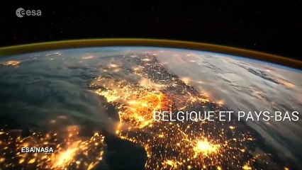 La France et l'Angleterre filmées de l'espace par un astronaute