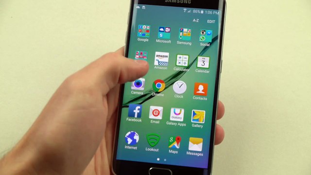 Samsung Galaxy S6 Edge Hammer & Knife Scratch Test