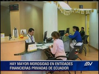 Aumento en la morosidad de todos los créditos de la banca privada