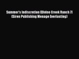 [PDF] Summer's Indiscretion [Divine Creek Ranch 7] (Siren Publishing Menage Everlasting) [Download]