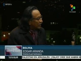 Aranda: Administración de Morales en Bolivia lucha contra el racismo