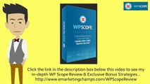 [WP Scope Review] Honest Review & Bonus Strategies