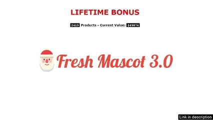 Fresh Mascot 3.0 Review - Lifetime Bonus