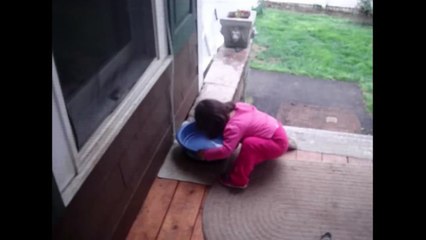 Tot Girl Wishes She Was A Dog - Babies and Animals - toddletale