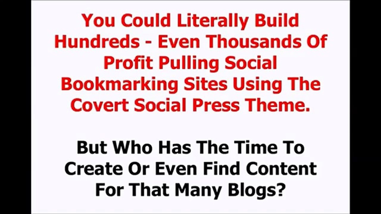 The Covert Social Content Plugin