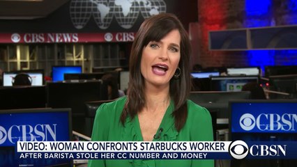 Watch- Starbucks customer confronts employee for stealing credit card info