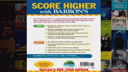 Download PDF  Barrons GRE 20th Edition FULL FREE